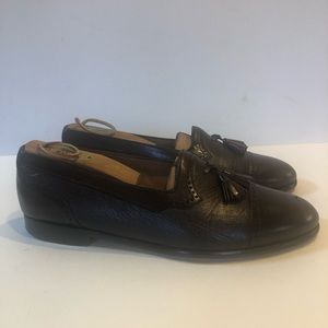 Mezlan Havana tasseled leather loafer, brown, 8 1/2 W.